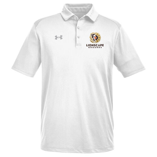 LionScape Under Armour Men's Tech™ White Polo  Thumbnail